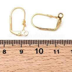 Brass Leverback Earring Findings&nbsp;KK-P340-21G