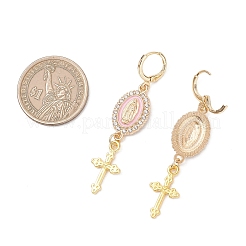Alloy Enamel Hoop Earrings&nbsp;EJEW-JE06921