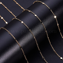 3.28 Feet Brass Link Chains&nbsp;X-CHC-T007-02G