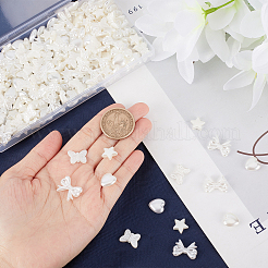 80G 4 Style ABS Plastic Imitation Pearl Beads&nbsp;KY-SC0001-69