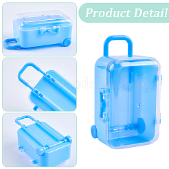 8Pcs 8 Styles Luggage Cases Plastic Candy Gift Storage Boxes&nbsp;CON-CN0001-11