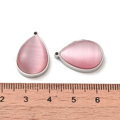 304 Stainless Steel Pendants&nbsp;STAS-L022-045P-04