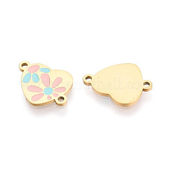 304 Stainless Steel Enamel Link/Connector Charms&nbsp;STAS-T074-18G
