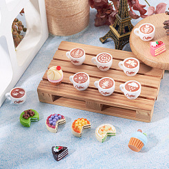 32Pcs 16 Styles Opaque Resin Imitation Food Decoden Cabochons&nbsp;CRES-TA0001-47