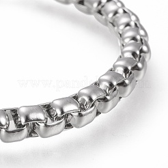 Tarnish Resistant 304 Stainless Steel Box Chain Bracelets&nbsp;BJEW-I288-01P
