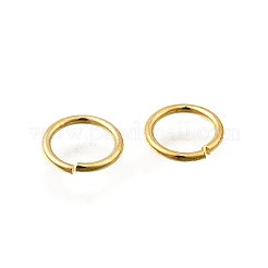 Brass Open Jump Rings&nbsp;KK-B147-03G-G