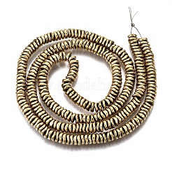 Electroplate Non-magnetic Synthetic Hematite Beads Strands&nbsp;X-G-T114-55G