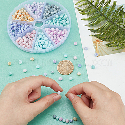 400Pcs 8 Colors Opaque Baking Paint Glass Beads Strands&nbsp;EGLA-PH0001-28