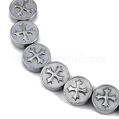 Electroplated Synthetic Non-magnetic Hematite Beads Strands&nbsp;X-G-K375-B02-03