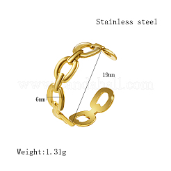 304 Stainless Steel Open Cuff Ring&nbsp;YA3535-1