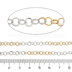 Two Tone 304 Stainless Steel Cable Chains&nbsp;CHS-G052-04GP
