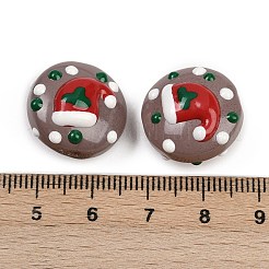 Christmas Handmade Lampwork Enamel Beads&nbsp;X1-LAMP-C020-03B