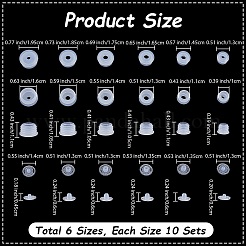 60 Bags 6 Styles Plastic Dustproof Bottle Stoppers&nbsp;AJEW-DJ0005-50