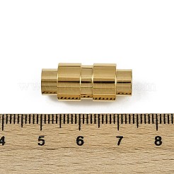 304ステンレススチール製マグネット留め具  コラム  ゴールドカラー  23x10mm  穴：6.5mm&nbsp;STAS-C127-17G
