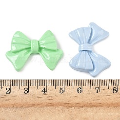 不透明な樹脂カボション  蝶結び  ミックスカラー  24.5x33x5mm&nbsp;CRES-I048-03