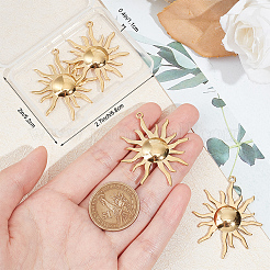 6Pcs Ion Plating(IP) 304 Stainless Steel Pendants&nbsp;STAS-BBC0003-81