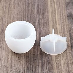 キャンドルシリコンモールド  キャンドル作り用  フィルベール  ホワイト  75x75mm  内径：89mm  2個/セット&nbsp;DIY-U005-08
