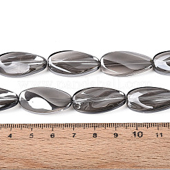 Electroplate Transparent Glass Beads Strands&nbsp;EGLA-N055-02K
