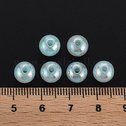 模造ゼリーアクリルビーズ  ABカラーメッキ  ラウンド  淡いターコイズ  8mm  穴：1.8mm  約1731個/496g&nbsp;LS-MACR-S373-66-E04