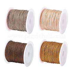 4 Rolls 4 Colors Round Metallic Cord&nbsp;MCOR-TA0001-01B