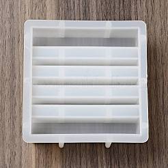 DIY カップ マット ラック シリコン型  レジン型  UVレジン用  エポキシ樹脂工芸品作り  ホワイト  105x103x30mm&nbsp;DIY-I110-03