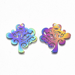 Ion Plating(IP) 201 Stainless Steel Pendants&nbsp;STAS-R114-028