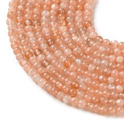 Natural Sunstone Beads Strands&nbsp;G-C284-C02-3mm-02