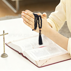 3Pcs Wood Bead Necklaces & Bracelets Sets&nbsp;HJEW-DC00131