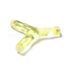 Transparent Resin Alphabet Pendants&nbsp;RESI-C028-02Y