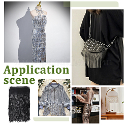 Polyester Fringe Lace Trim&nbsp;DIY-WH0671-008E