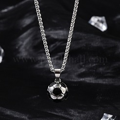 201 Stainless Steel Pendant Necklaces&nbsp;NJEW-H058-02P