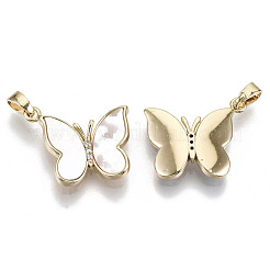 Natural Freshwater Shell Pendants&nbsp;KK-R112-015-NF