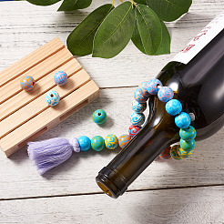 80Pcs 8 Colors Wooden Beads&nbsp;WOOD-FW0001-12