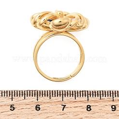 304 Stainless Steel Micro Pave Cubic Zirconia Finger Rings for Women&nbsp;RJEW-A294-01G