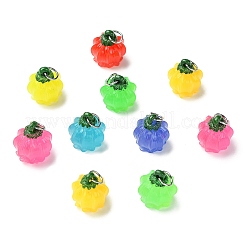 35Pcs 7 Colors Luminous Opaque Resin Pendants&nbsp;RESI-CJ0005-42