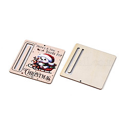 UV Single Face Printed Wood Pendant Decorations&nbsp;WOOD-N020-30
