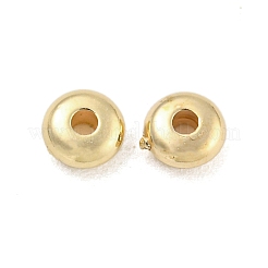 Ccbプラスチックスペーサービーズ  フラットラウンド  ゴールドカラー  4x1.8mm  穴：1.2mm&nbsp;CCB-L014-02D-G