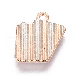 合金ペンダント  エナメル  カードを再生  ライトゴールド  ピンク  18x14x2mm  穴：1.6mm&nbsp;PALLOY-I166-12KCG-C