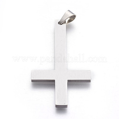 304 Stainless Steel Saint Peter's Cross Big Pendants&nbsp;STAS-L218-04
