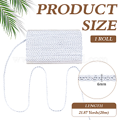 Filigree Polyester Lace Ribbon&nbsp;OCOR-WH0111-113A
