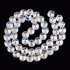 Electroplate Glass Beads Strands&nbsp;EGLA-Q084-12mm-10