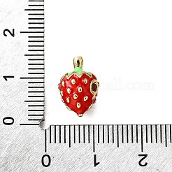 Brass Enamel Beads&nbsp;KK-B136-05G-02