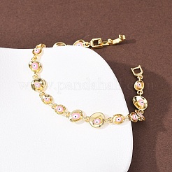 Brass Link Chain Bracelets for Women&nbsp;BJEW-D387-03G