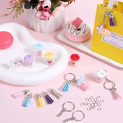 DIY Milk Tea Cup Keychain Making Kit&nbsp;DIY-SC0022-67