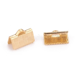 304 Stainless Steel Ribbon Crimp Ends&nbsp;LS-STAS-P249-27B-G