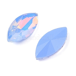 ガラスカボション  多面カット  馬の目  藤紫色  15x7x3.5mm  42個/セット&nbsp;GLAA-N0028-09B