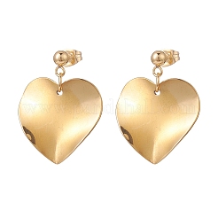 5 Pairs 5 Style Twist Triangle & Nugget & Flat Round 304 Stainless Steel Dangle Stud Earrings Set for Women&nbsp;EJEW-JE05090-02