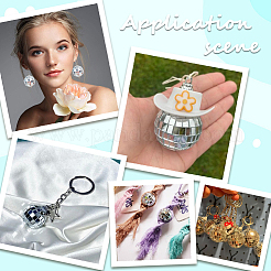 24Pcs Mirror Ball Reflective Ball Pendants&nbsp;AJEW-SC0002-62