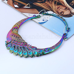 Ethnic Style Alloy Peacock Bib Necklaces&nbsp;FS-WG6E760-01