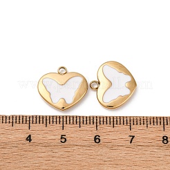 304 Stainless Steel Enamel Charms&nbsp;STAS-L022-008G-B